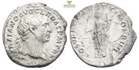 Trajan (98-117) AR Denarius Rome, 108-109.
Obv: IMP TRAIANO AVG DER DAC PM TR P, Laureate bust right, slight drapery
Rev: COS VPP SPQR OPTIMO PRINC, A...