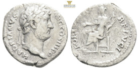 Hadrian. 117-138. AR denarius Rome HADRIANVS…..laureate bust right / IVSTITIA AVG P P 2,84g 18,4mm