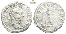Septimius Severus. AD 193-211. AR Denarius . British Victory type. Rome mint. Struck circa AD 210-211. Laureate head right / Victory advancing right, ...