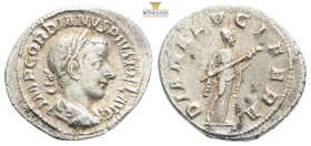 Roman Imperial
(Silver, Gordianus III Pius (238-244 AD). AR Denarius , Rome.
Obv. IMP GORDIANVS PIVS FEL AVG, Laureate, draped and cuirassed bust to r...