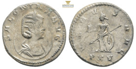 Salonina. Augusta, A.D. 254-268. AR antoninianus Antioch mint, struck A.D. 267. SALONINA AVG, diademed and draped bust right, wearing stephane, set on...