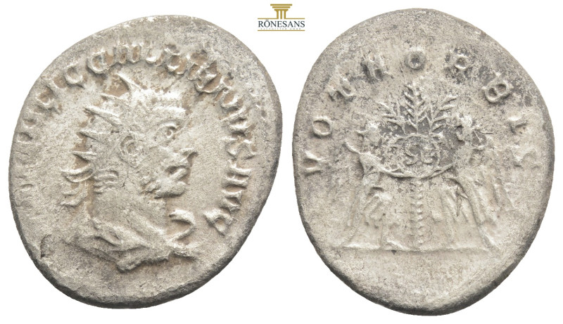 Valerian I. AD 253-260. AR Antoninianus Samosata mint. 1st emission, AD 255-256....