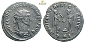 Ancient coinage
Roman Imperial Coinage - Diocletianus (284-305) - AE Antoninianus Radiate, draped and cuirassed bust right / IOV ET HERCV CONSER AVGG ...