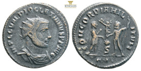 Ancient coinage
Roman Imperial Coinage - Diocletianus (284-305) - AE Antoninianus Radiate, draped and cuirassed bust right / IOV ET HERCV CONSER AVGG ...