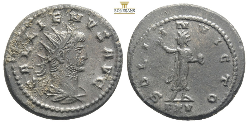 ROMAN EMPIRE
Bi-Antoninian (266) Antioch. GALLIENVS AVG / SOLI I- NVICTO Sol sta...