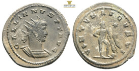 Gallienus, 253-268. Antoninianus Antioch, 264-265. GALLIENVS P F AVG Radiate, draped and cuirassed bust of Gallienus to right. Rev. VIRTVS AVGVSTI Vir...