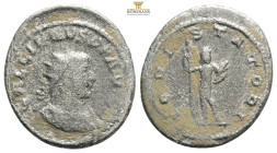 Gallienus, 253-268. Antoninianus Antioch, 266-267.
 GALLIENVS AVG Radiate, draped and cuirassed bust of Gallienus to right. Rev. VIRTVS AVG / PXV Marc...