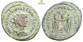 Diocletianus Antoninianus
Diocletianus (284-305 AD). AE silvered Antoninianus….Obv. IMP CC VAL DIOCLETIANVS AVG Radiate, draped and cuirassed bust rig...