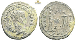 PROBUS Aurelianus 280 Antioche 
Obverse: IMP C M AVR PROBVS P F AVG Radiate, draped and armored bust of Probus on the right, seen from three quarters ...