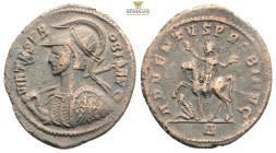 Roman Imperial Coins
PROBUS (276-282). Antoninianus. Cyzicus.
Obv: VIRTVS PROBI AVG.
Radiate, helmeted and cuirassed bust left, holding spear and shie...
