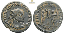 Diocletianus Antoninianus
Diocletianus (284-305 AD). AE silvered Antoninianus….Obv. IMP CC VAL DIOCLETIANVS AVG Radiate, draped and cuirassed bust rig...