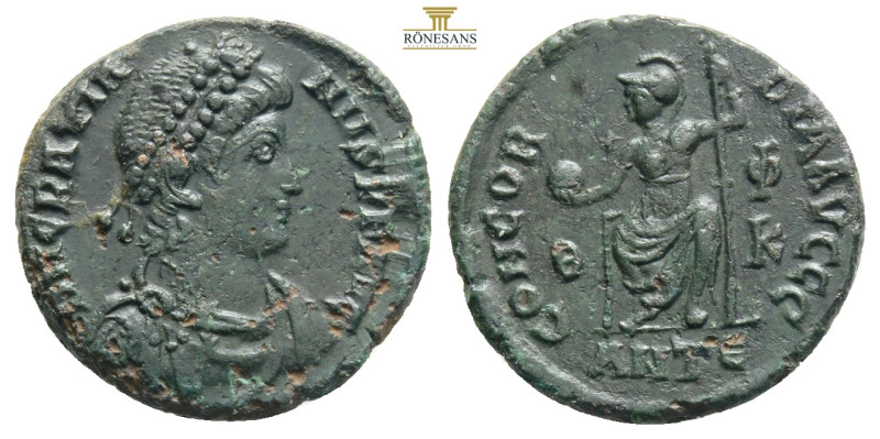 GRATIAN (367-383). Follis. Antioch.
Obv: DN GRATIANVS PF AVG.
Diademed, draped a...