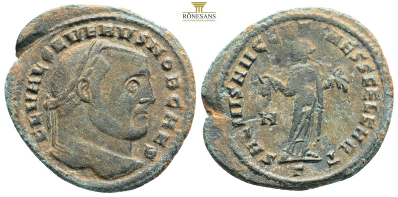 Severus II Æ Follis.
Severus II Æ Follis. Trier, AD 307. FL VAL SEVERVS NOB CAES...