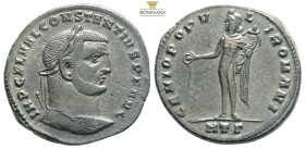CONSTANTIUS I
Type: Follis or nummus
Date: 300-302
Obverse legend: IMP CONSTANTIVS AVG
Obverse translation: “Imperator Constantius Augustus”, (Emperor...