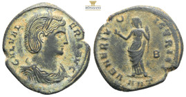 Galeria Valeria, Augusta, 293 *311. Follis Cyzicus, 308-309. GAL VALERIA AVG Draped bust of Galeria Valeria to right, wearing stephane. Rev. VENERI VI...