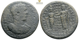 Roman Provincial
MYSIA. Pergamum. Gallienus, 253-268. Heptassarion Ephesos, under the Strategos Sextus Claudius Seilianus. ΑΥΤ.Κ.Π.ΛΙΚΙ.ΓΑΛΛΙΗΝΟC Laur...