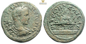CAPPADOCIA, Caesarea. Severus Alexander (222-235 AD).
AE Bronze 
Obv: AYK ϹƐΟΥ ΑΛƐΞΑΝΔ. Laureate and draped bust of Severus Alexander, r., seen from r...