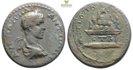 Cappadocia. Caesarea. Caracalla AD 211-217.
Bronze Æ
[AY K M AYΡH]ΛI ANTWNI, laureate head right / MHTΡOΠ KAICAΡΙ, Mount Argaeus on altar inscribed ET...