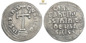 Byzantine
Constantinus VI. und Irene (780 - 797 n. Chr.).
Miliaresion (Silber). Constantinopolis. 2,30g 22mm