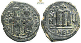 BYZANTINE COINS
Phocas, Phocas, 602-610 und Leontia.
Æ-Follis…..OB...FOCAS-PP AVC …. 10,9g 30,5mm