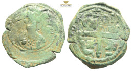 CRUSADERS. Principality of Antioch. Roger of Salerno, regent, 1112-1119. Follis 5,80g 25,4mm