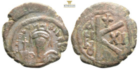 Byzantine
Maurice Tiberius, AD 582-602. AE, Follis. 4,88g 23,6mm