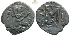 Byzantine Silver & Bronze Coins
Tiberius III (Apsimar), (698-705), AE half follis, 4,06g 24,7mm