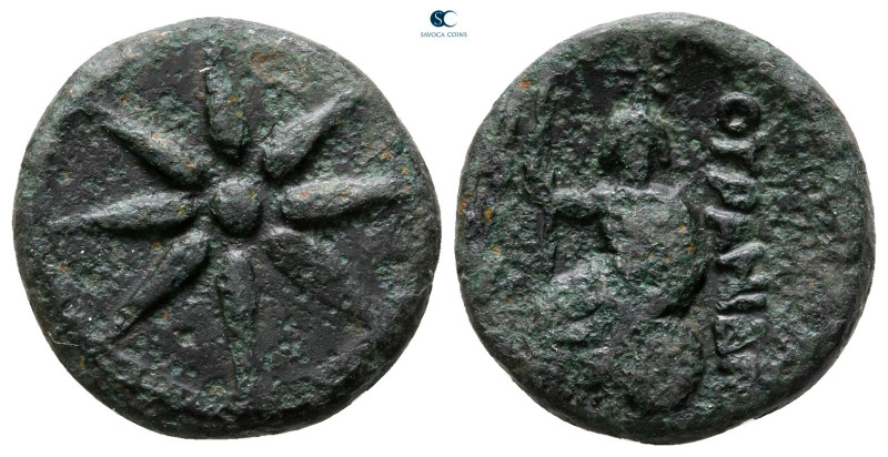 Macedon. Uranopolis circa 300 BC. 
Bronze Æ

16 mm, 3,02 g



Nearly Very...