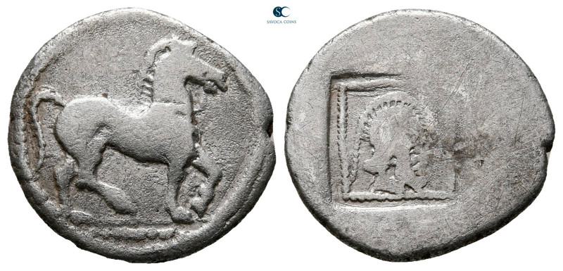 Kings of Macedon. Aigai. Alexander I 495-450 BC. 
Tetrobol AR

16 mm, 1,92 g...