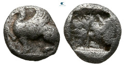 Thrace. Abdera circa 520-500 BC. Obol AR
