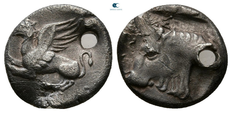 Thrace. Abdera circa 411-386 BC. 
Triobol AR

12 mm, 1,27 g



Very Fine