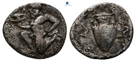 Islands off Thrace. Thasos circa 405-355 BC. Trihemiobol AR