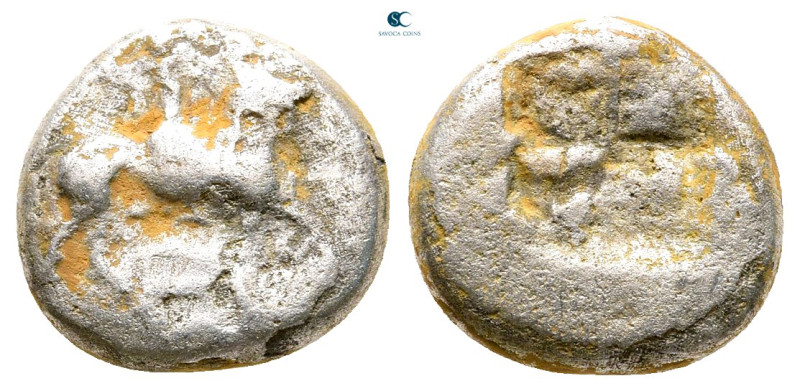 Thraco Macedonian Region. Uncertain mint circa 500-475 BC. 
Tetrobol AR

12 m...