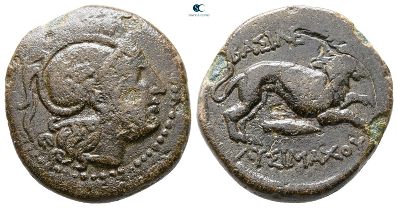 Kings of Thrace. Uncertain mint. Macedonian. Lysimachos 305-281 BC. 
Bronze Æ
...