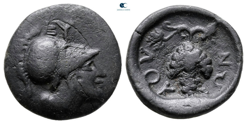 Lokris. Locri Opuntii circa 338-316 BC. 
Bronze Æ

15 mm, 1,60 g



Very ...