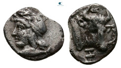 Mysia. Kyzikos circa 450-400 BC. Hemiobol AR