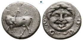 Mysia. Parion circa 400-350 BC. Hemidrachm AR