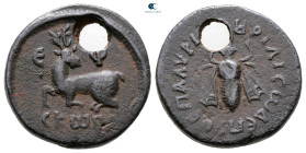 Ionia. Ephesos circa 100-0 BC. Tessera Æ
