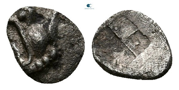 Ionia. Phokaia circa 530-500 BC. 
Tetartemorion AR

6 mm, 0,13 g



Good ...