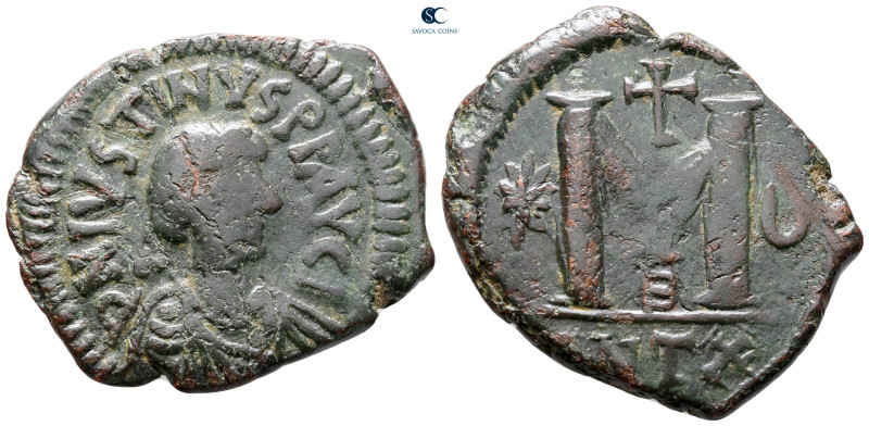 Justin I AD 518-527. Antioch
Follis or 40 Nummi Æ

35 mm, 13,19 g



Very...
