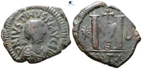 Justin I AD 518-527. Antioch. Follis or 40 Nummi Æ