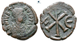Justin I AD 518-527. Constantinople. Pentanummium Æ