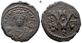 Maurice Tiberius AD 582-602. Theoupolis (Antioch). Half Follis or 20 Nummi Æ