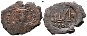 Heraclius AD 610-641. Constantinople. Follis or 40 Nummi Æ