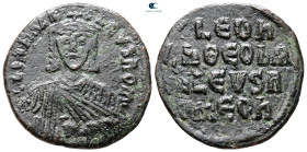 Leo VI the Wise AD 886-912. Constantinople. Follis Æ