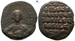 Attributed to Basil II and Constantine VIII AD 976-1028. Constantinople. Anonymous Follis Æ