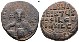 Attributed to Basil II and Constantine VIII AD 976-1028. Constantinople. Anonymous Follis Æ