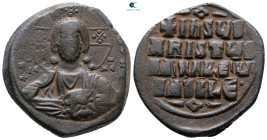 Attributed to Basil II and Constantine VIII AD 976-1028. Constantinople. Anonymous Follis Æ