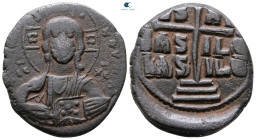 Attributed to Romanus III Argyrus AD 1028-1034. Constantinople. Anonymous Follis Æ