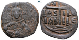 Attributed to Romanus III Argyrus AD 1028-1034. Constantinople. Anonymous Follis Æ